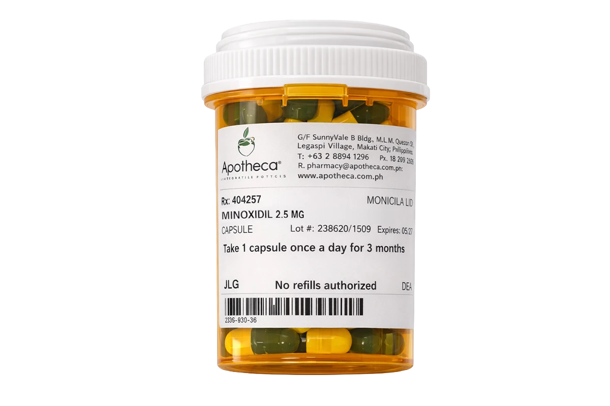 Compounded Oral Minoxidil 2.5mg